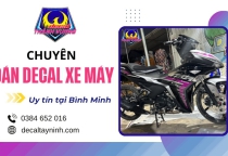 Dán decal xe máy Bình Minh Tây Ninh - Chọn kiểu dán nào cho hợp?