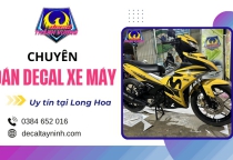 Dán decal xe máy Long Hoa Tây Ninh - Gợi ý mẫu tem theo từng dòng xe