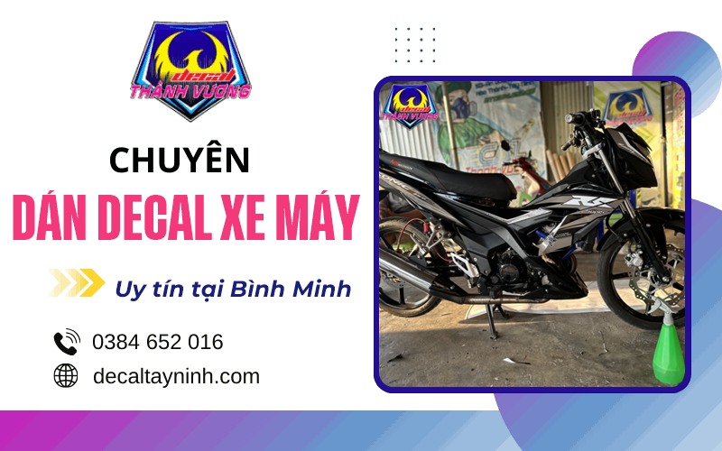 thi công dán decal xe máy Bình Minh Tây Ninh