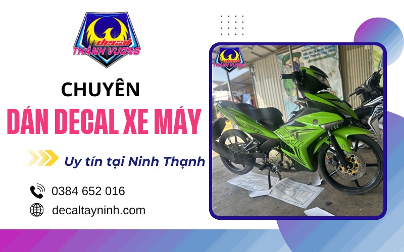 thi công dán decal xe máy tại Ninh Thạnh Tây Ninh